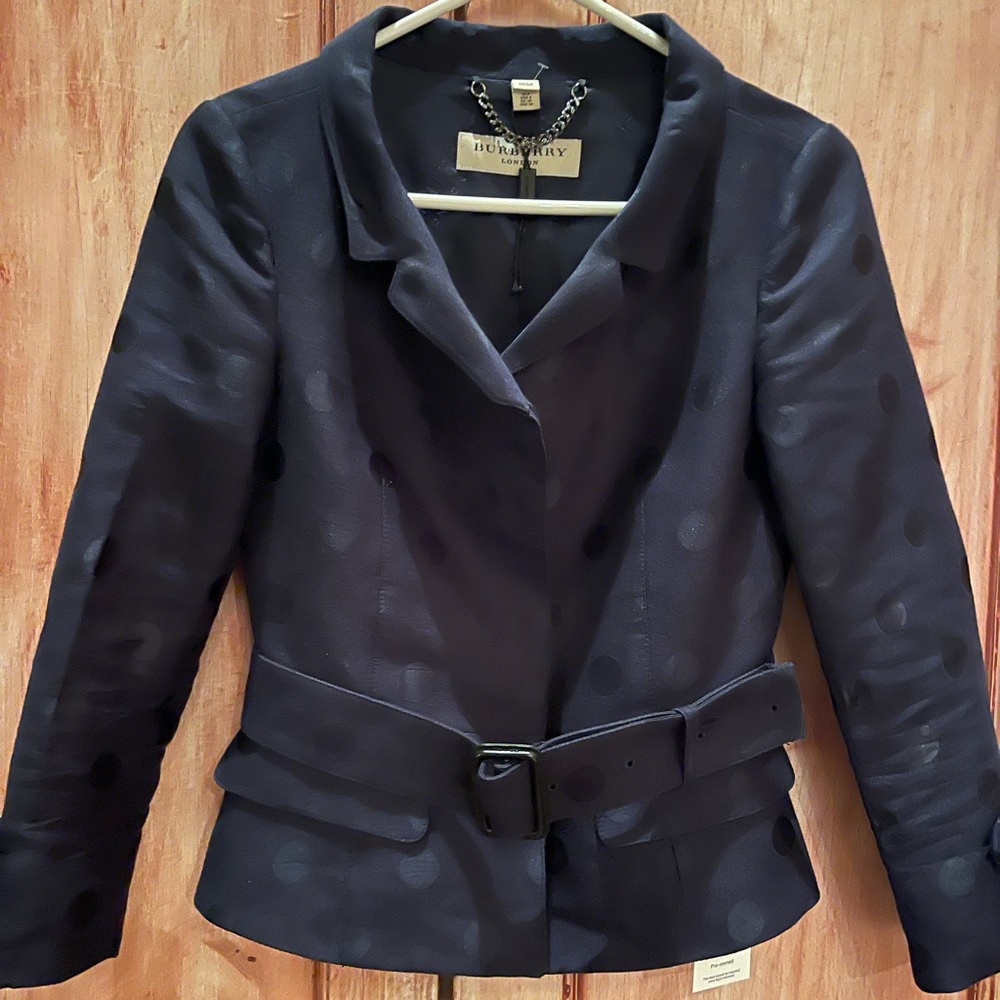 Stunning Burberry Lond evening jacket with belt